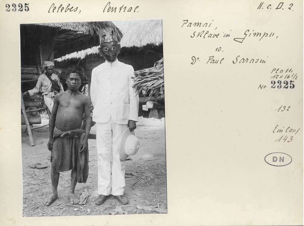 Paul Sarasin posing in Central Celebes, Letters to Fritz and Paul, Inas Halabi 2017.