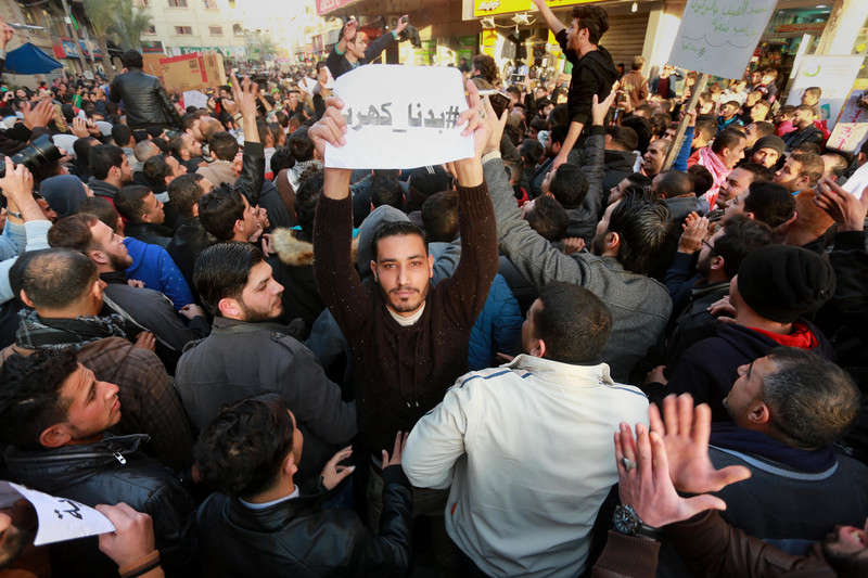Bidna Kahrabah! Mass demonstrations against electricity shortages in Gaza, January 2017.