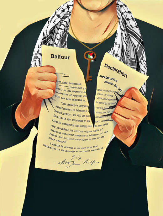 Artwork by AbdulMohdi Hanani. Courtesy of Badil.