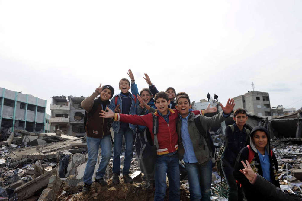 In 2017, the percentage of children (aged 0 to 14 years) in Gaza was close to 45 percent, youth (aged 15 to 24 years) made up over 21 percent. Photo by Shareef Sarhan.