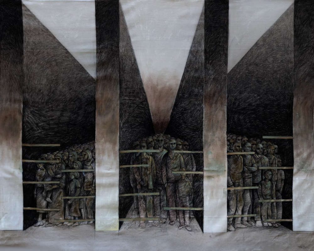 Artwork by Sliman Mansour.