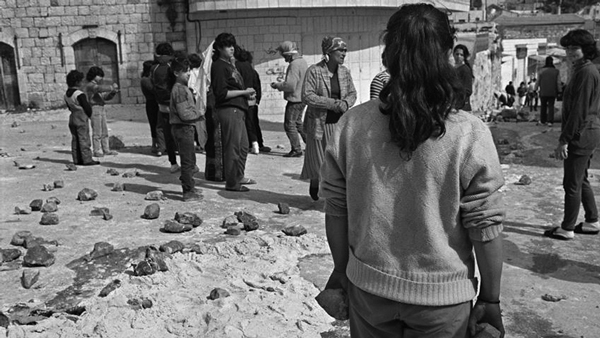 Scene from the first Intifada.