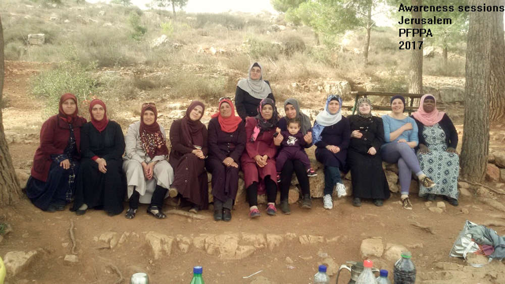 Participants at an awareness-raising session in Jerusalem, 2017.