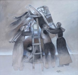 Artwork by Sliman Mansour.