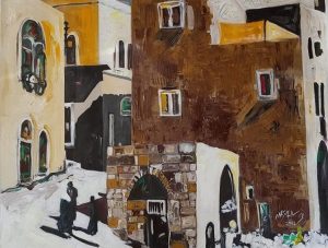 City of Bethlehem 1936. Acrylic on canvas. 80 x 80cm.