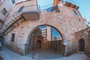 Renovating old houses in Ramallah.