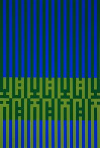kamal-boullata-la-ana-illa-ana-1983-silkscreen